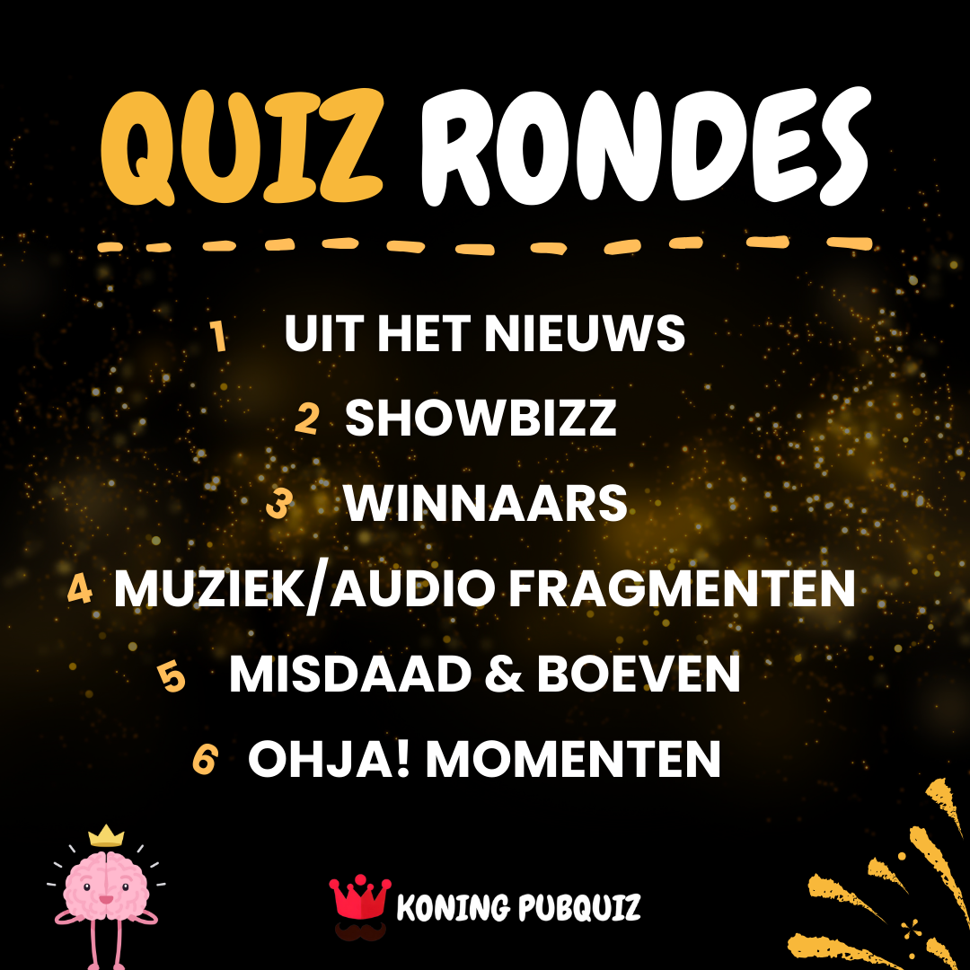 Eindejaarsquiz 2024 pubquiz rondes
