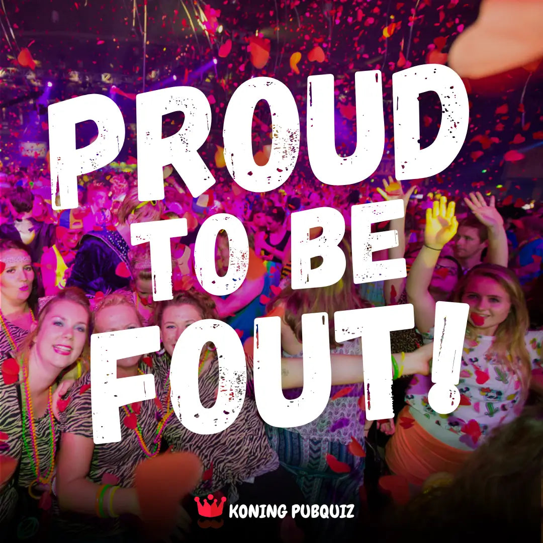 foute muziekbingo proud to be fout