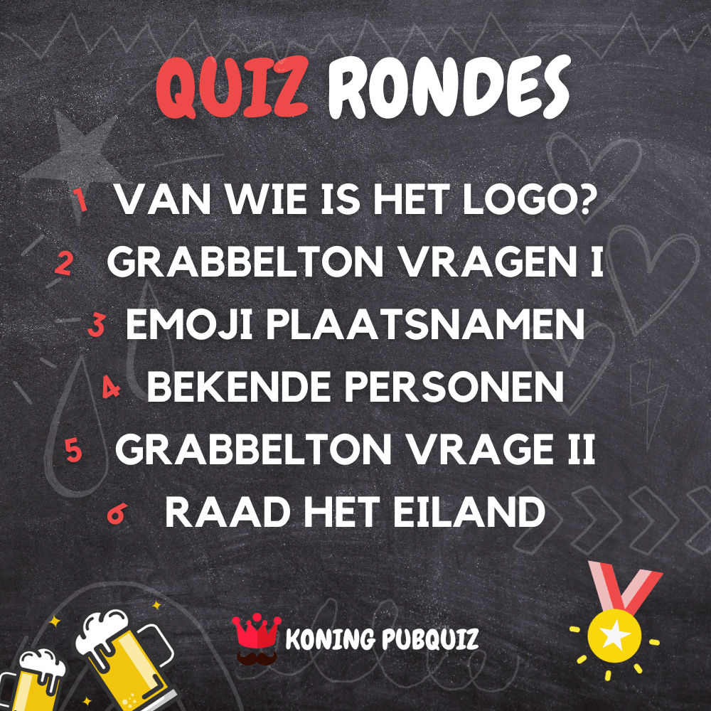 Leuke quizvragen in de PubQuiz voor thuis om zelf te spelen