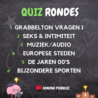 Quiz rondes voor Koning Pubquiz #2, de PubQuiz om thuis te spelen