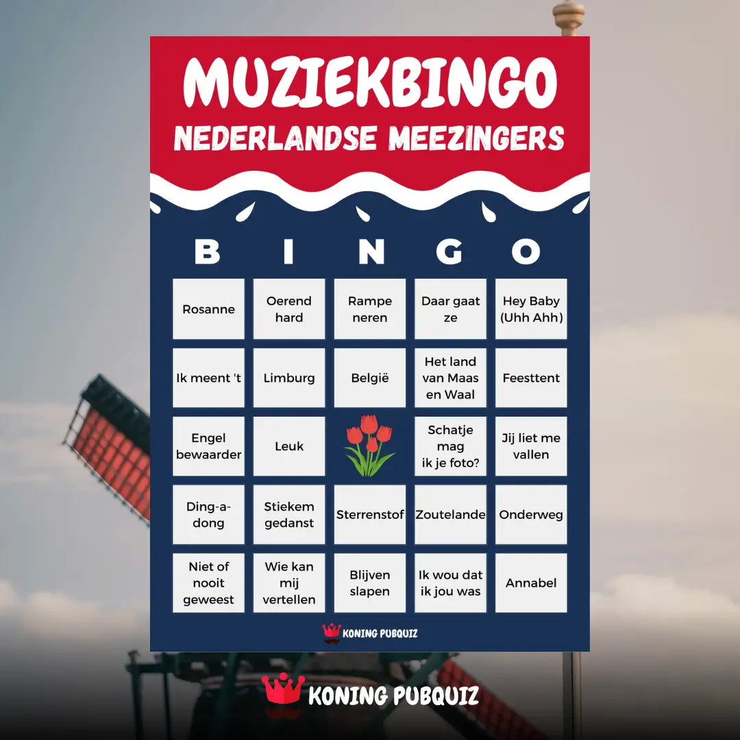Muziekbingo Nederlandse Meezingers
