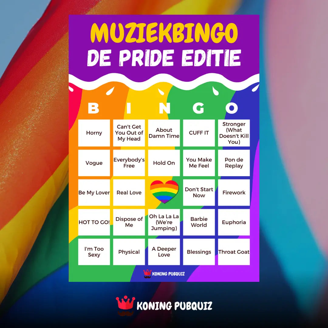 Muziekbingo Pride Editie