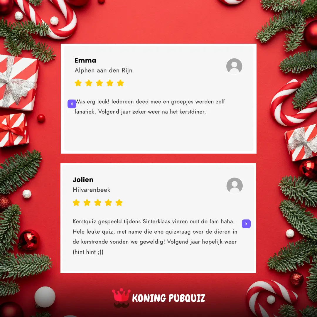 reviews voor de eindejaarsquiz 2025