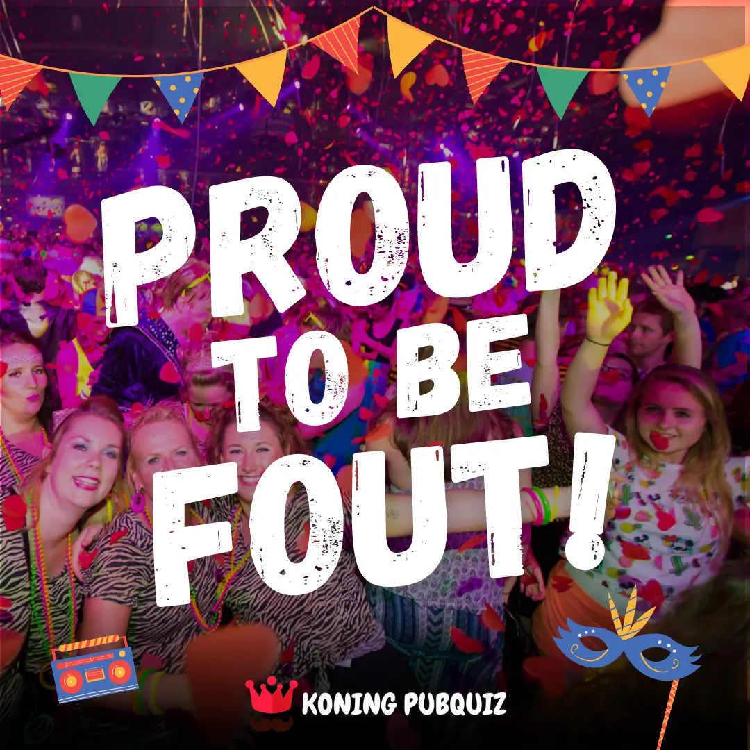 muziekbingo feest bundel proud to be fout