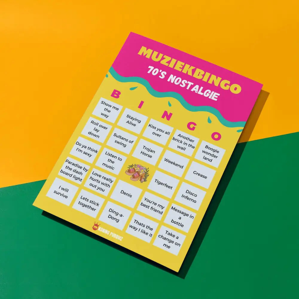 muziekbingo 70's