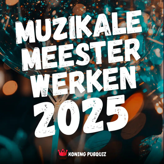 Muziekbingo jaaroverzicht 2025 met hits uit 2025
