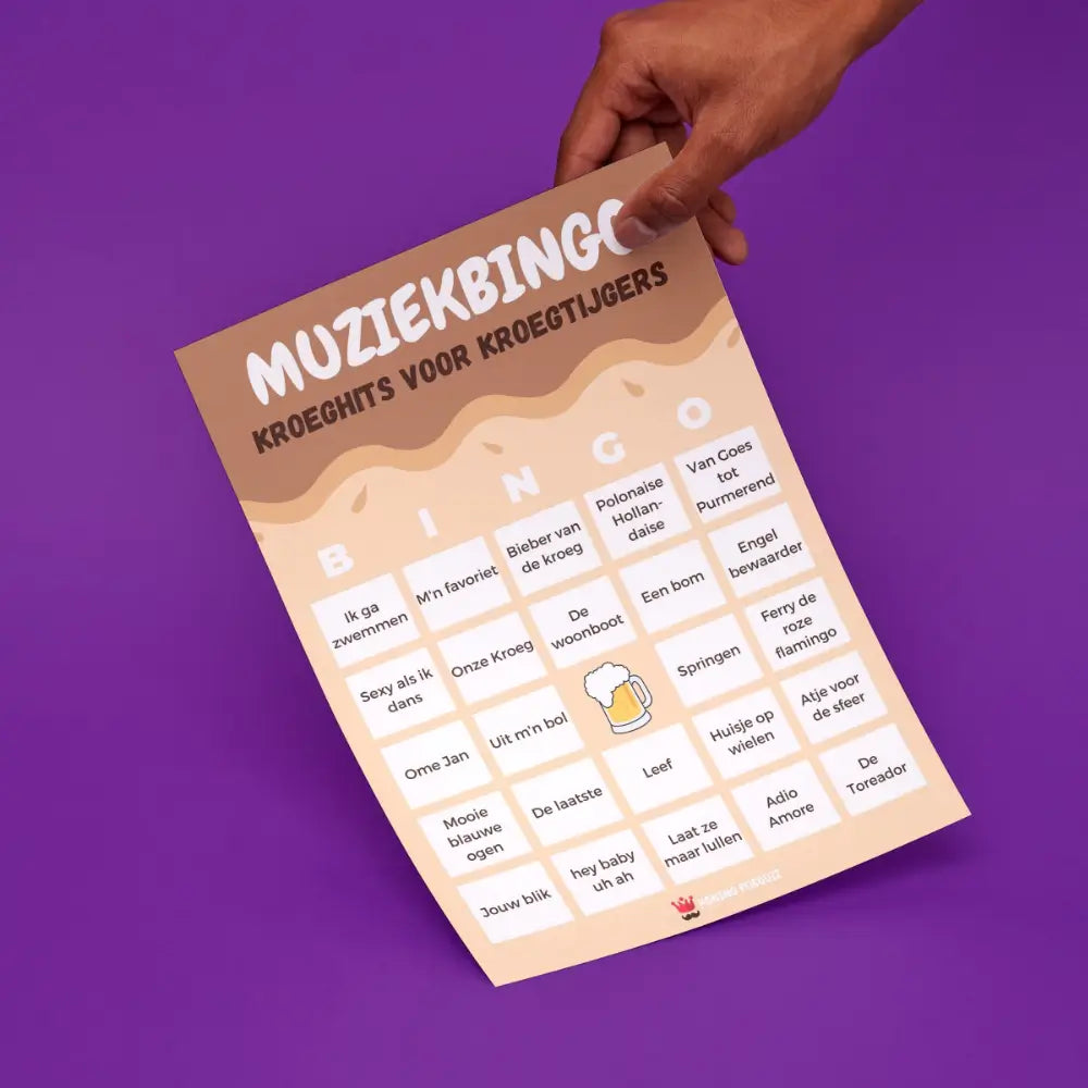 Muziekbingo Kroeghits voor Kroegtijgers