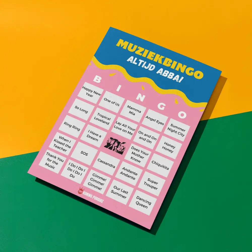 muziekbingo met ABBA muziek