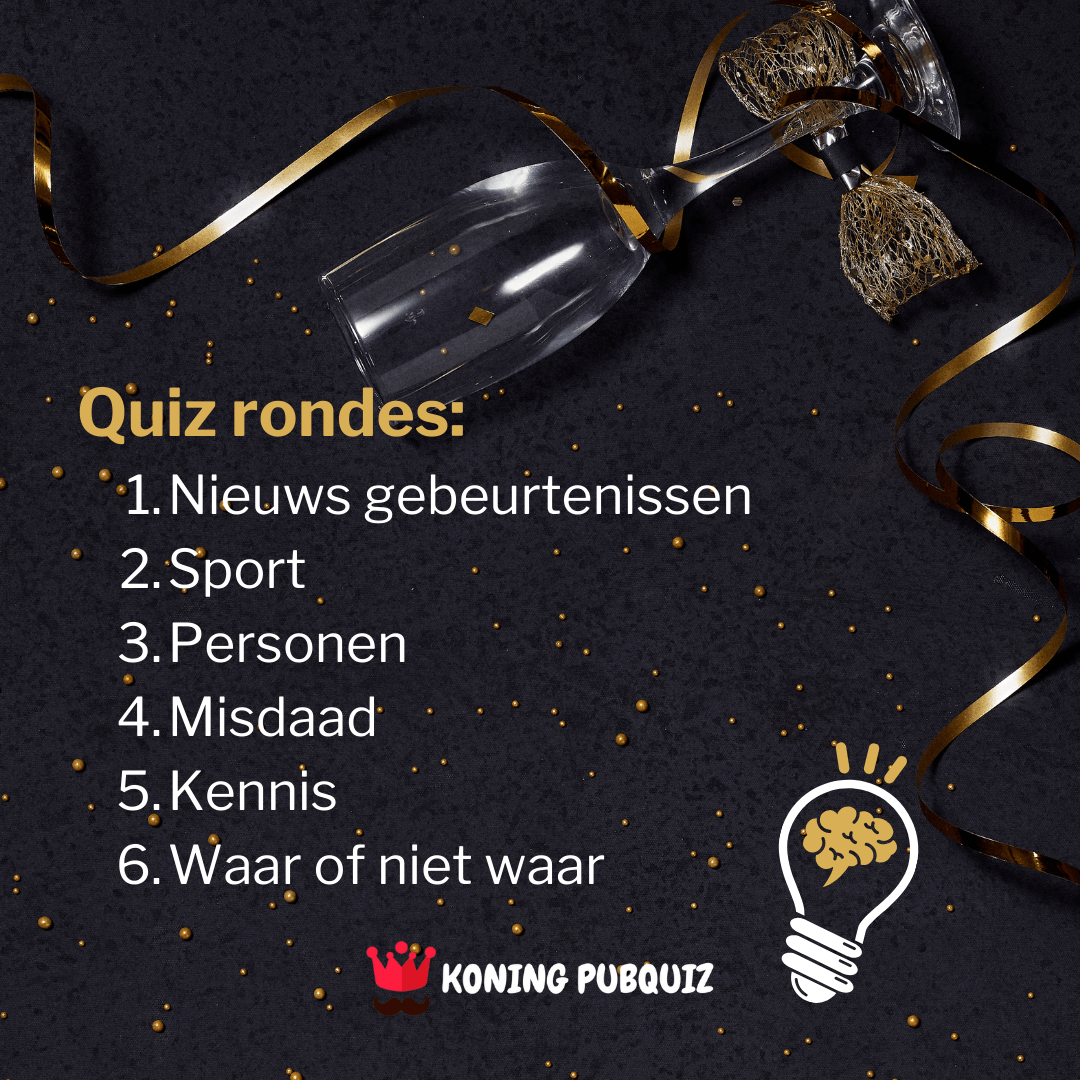 Eindejaarsquiz 2022 voor tijdens oud en nieuw, quizrondes