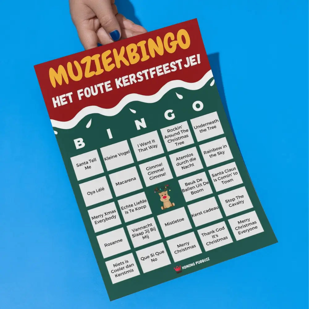 Muziekbingo Het Foute Kerstfeestje