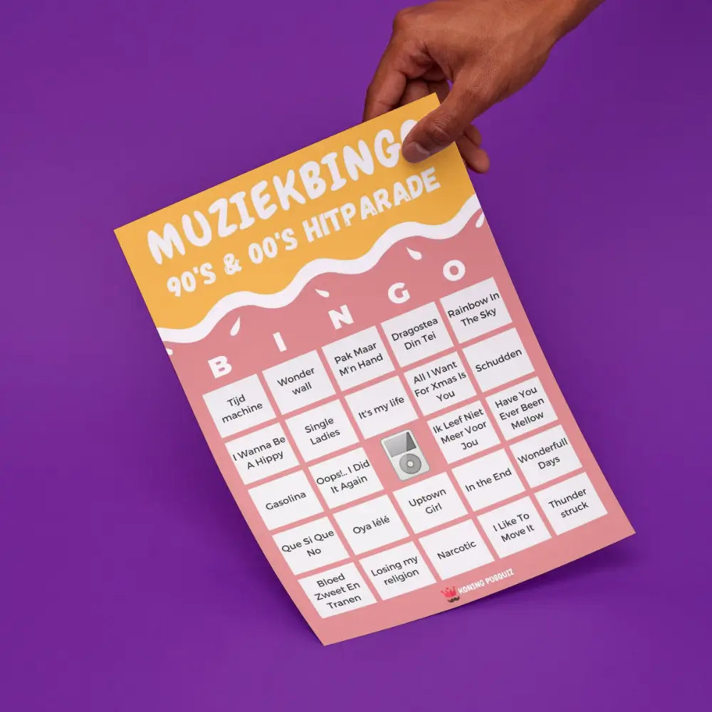 Muziekbingo 90's & 00's Hitparade