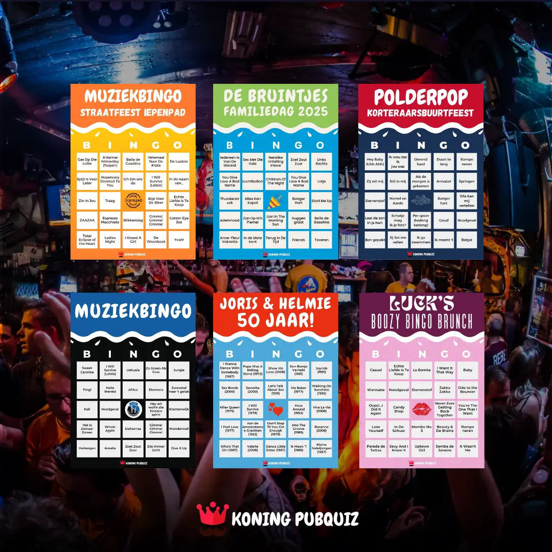 Gepersonaliseerde Muziekbingo