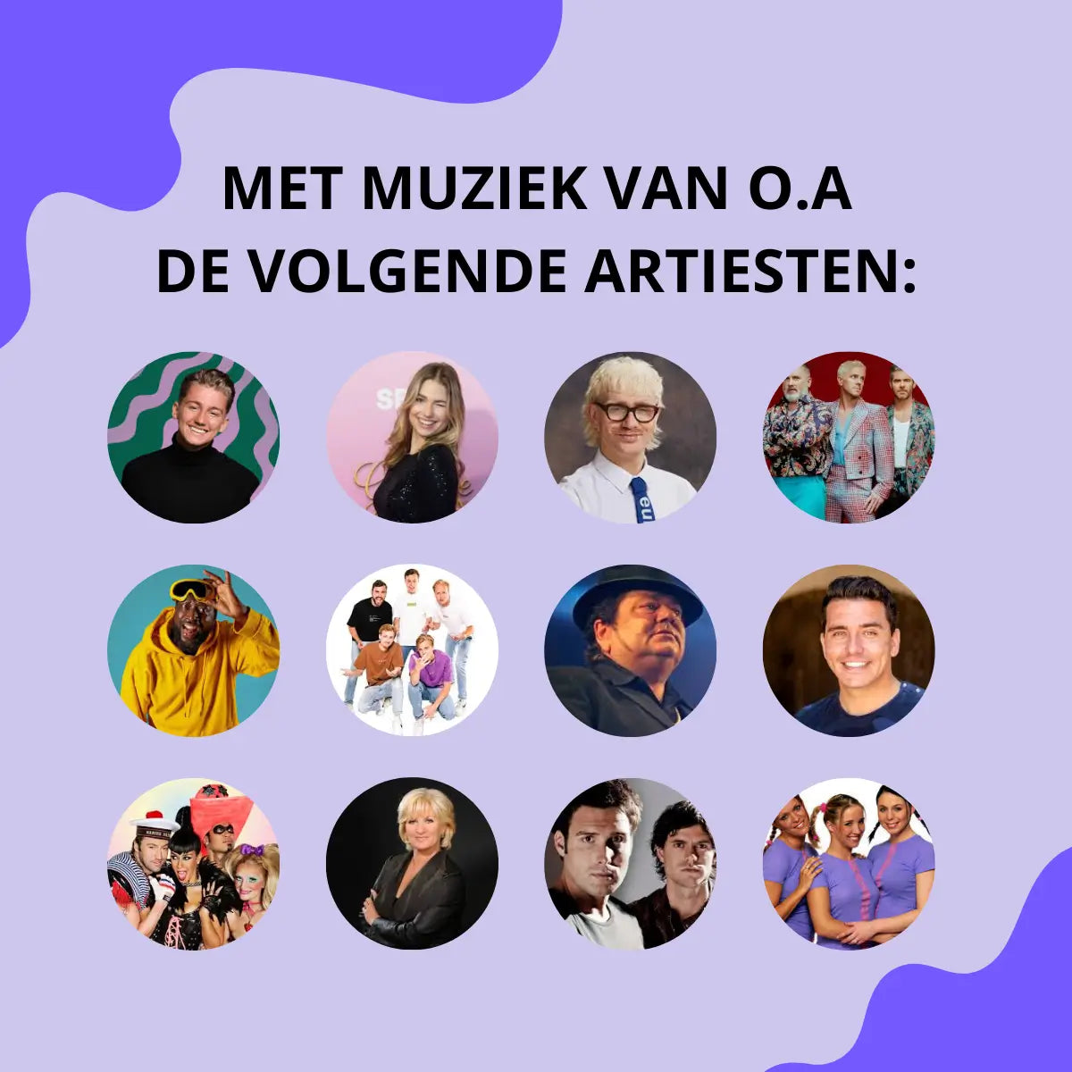 artiesten in de foute muziekbingo 2