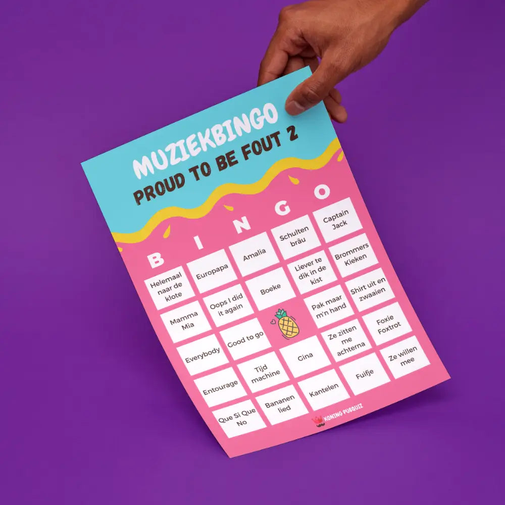 Foute muziekbingo - Proud to be Fout 2