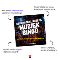 Gepersonaliseerde Muziekbingo