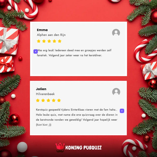reviews voor de kerstquiz 2025