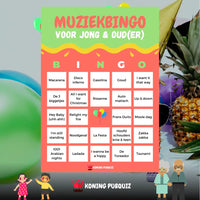 Muziekbingo Jong en Oud