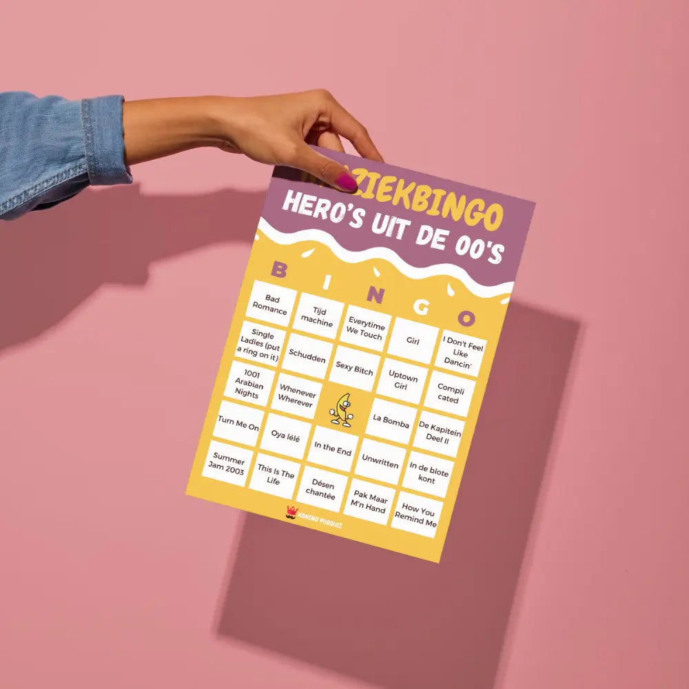 Muziekbingo Hero's Uit De Zero's