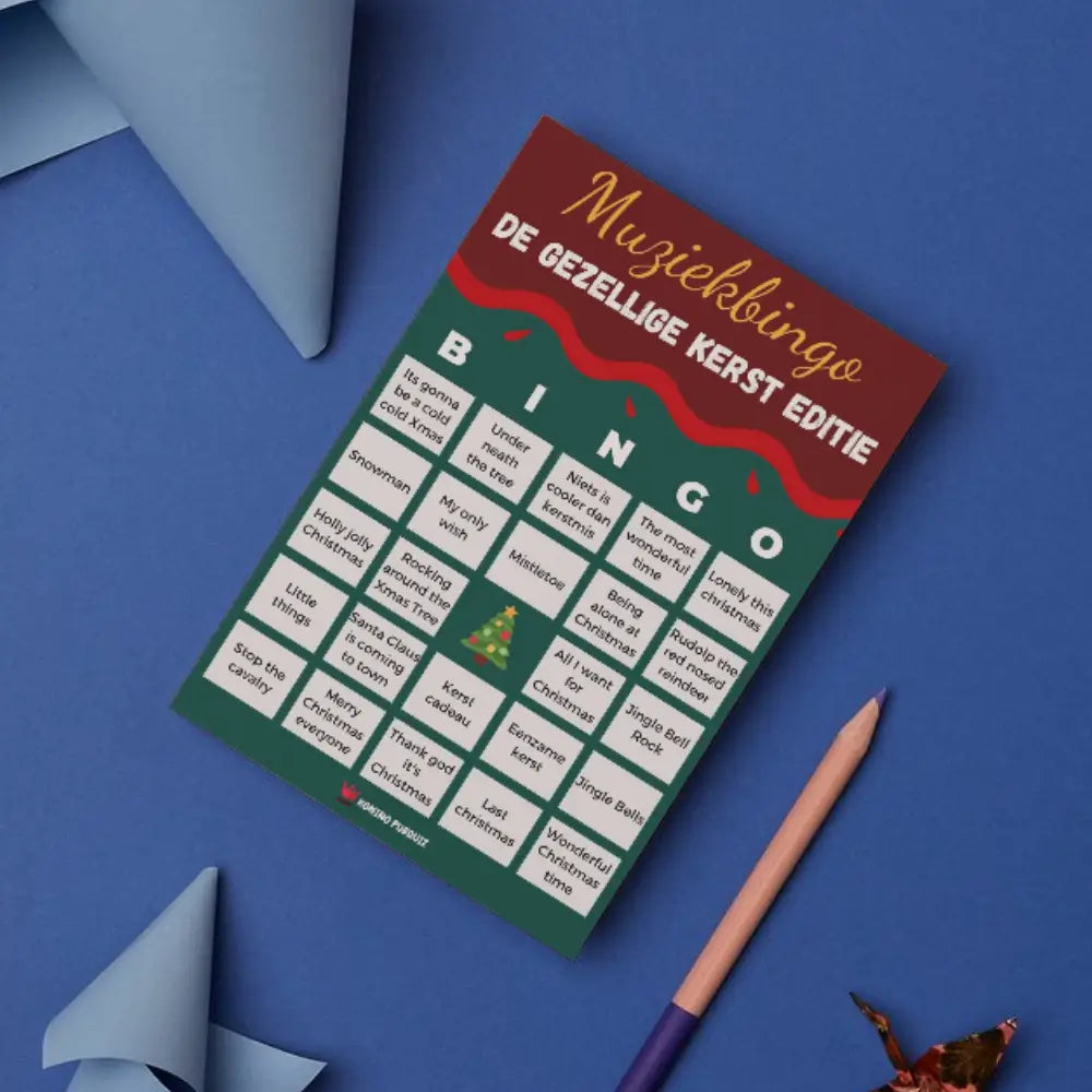 kerst muziekbingo gezellige kerst