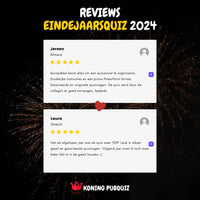 reviews voor de eindejaarsquiz 2025